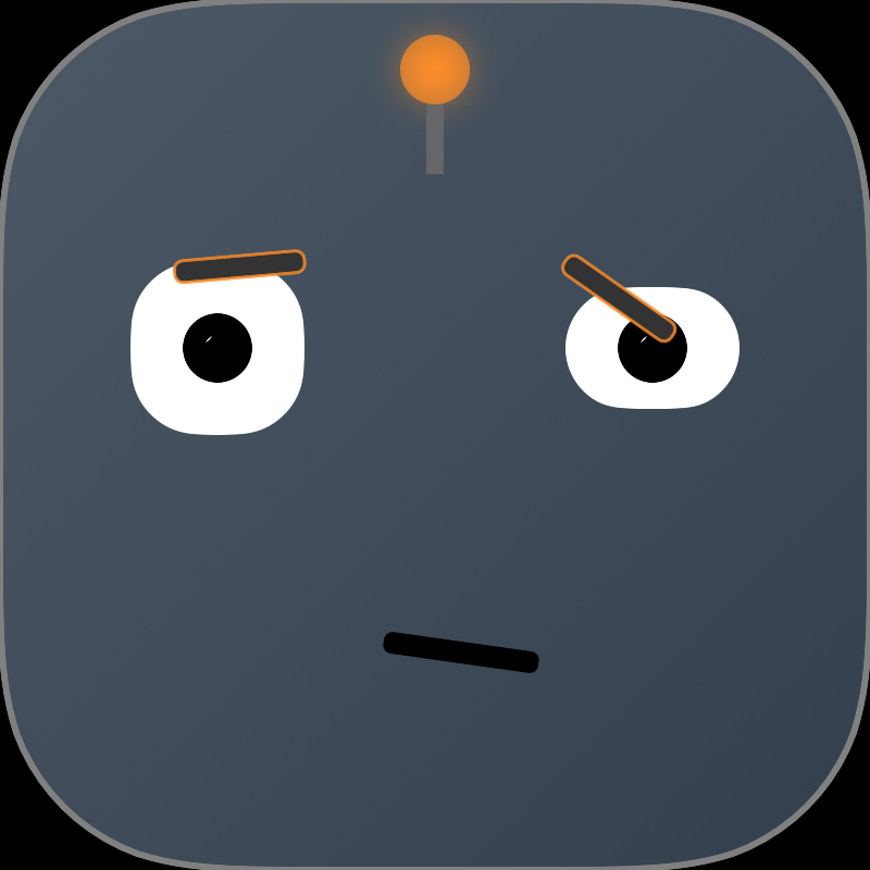 Confused expression